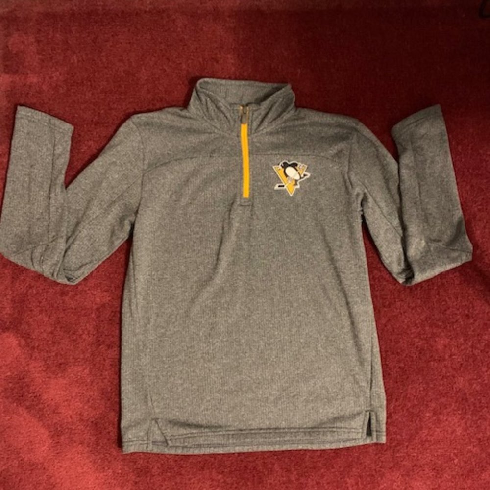 Pittsburgh Penguins Quarter Zip Youth Large (14/16) Pullover Top